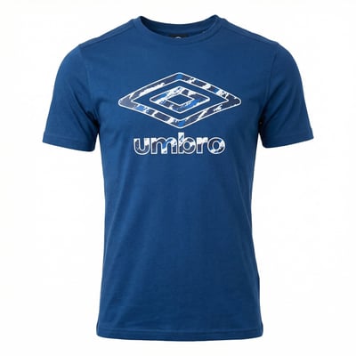 T-shirt bleu junior col rond UMBRO