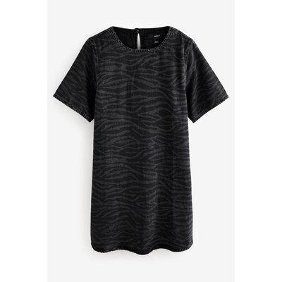 Robe t-shirt en jean à manches courtes NEXT