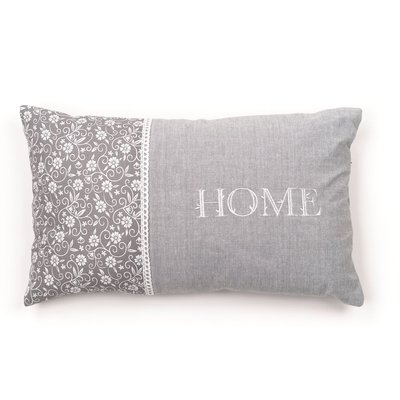 Coussin déhoussable avec dentelle floral coton CHARME TODAY