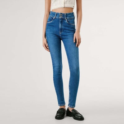 Jean Femme Pepe Jeans Taille 36 - Coupe Slim - 98.5% Coton, 1.5% élasthanne - Occasion Très Bon état