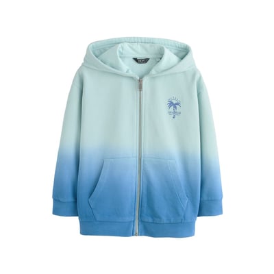 Sweat à capuche zippé motif NEXT