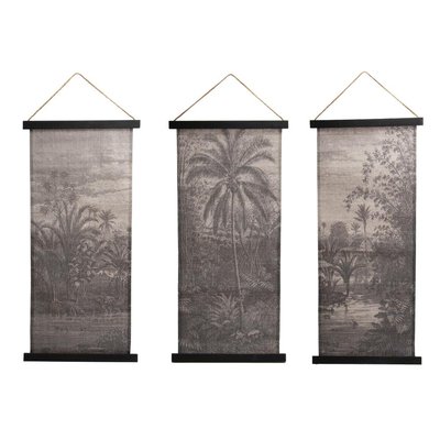 Kakemono triptyque tropique AMADEUS
