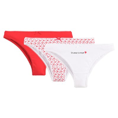 Pack of 3 Tangas LA REDOUTE COLLECTIONS