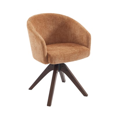 Fauteuil de table en tissu chenille PAOLA SORELH