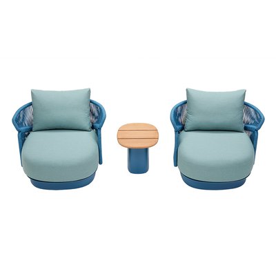 Duo fauteuils de jardin en corde tressée, LASKA AU JARDIN DE CHLOÉ