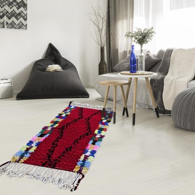 Authentique tapis berbère fait à la main en laine BENI OUARAIN DF UN AMOUR DE TAPIS