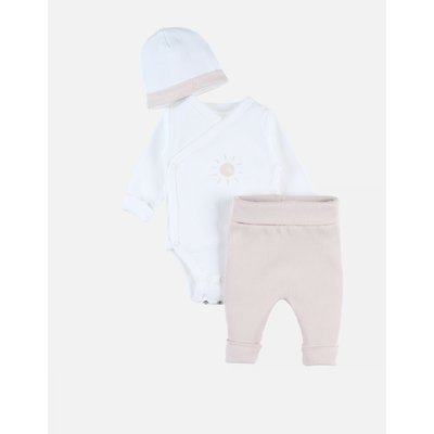 Set body + legging + bonnet, clair /écru NOUKIE'S