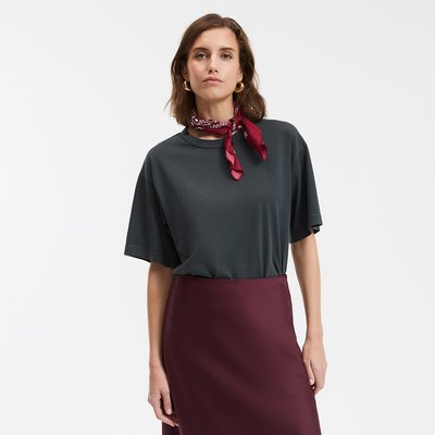 Loose Fit T-Shirt with Crew Neck and Short Sleeves LA REDOUTE COLLECTIONS