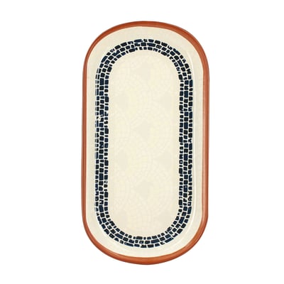 Plat ovale en faïence 30 x 16cm, AMATXI NOVASTYL