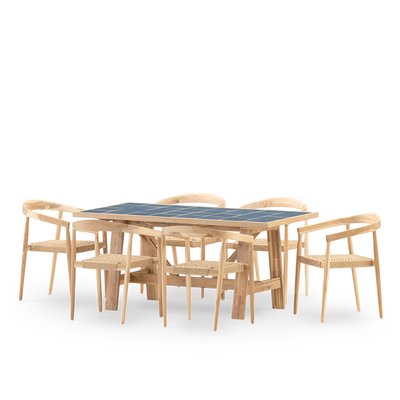 Salon de jardin, 6 fauteuils BISBAL & MODENA DEFORA HOME