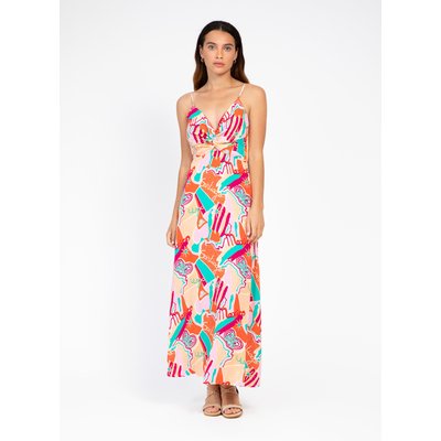 ROBE MIDI COCKTAIL ET IMPRIMEE MERYKA AN'GE