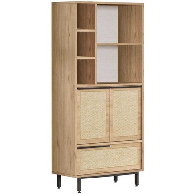 Meuble de salle de bain en aggloméré et effet cannage Only HANAH HOME
