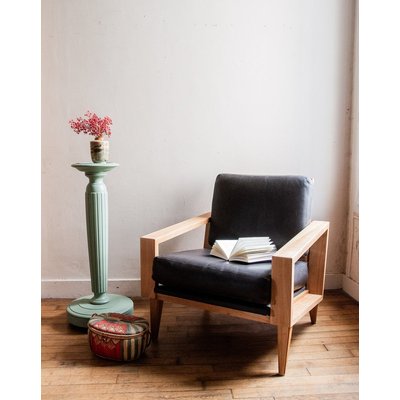 Paire de fauteuils en cuir Jakob N°487 - Bon état DEBONGOUT