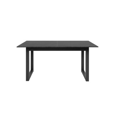 Table à Manger Extensible Rectangulaire Effet Ardoise Anthracite L160/200 cm - AUSTIN CALICOSY