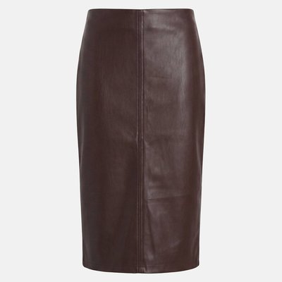 Jupe crayon, longueur midi, en simili LA REDOUTE COLLECTIONS