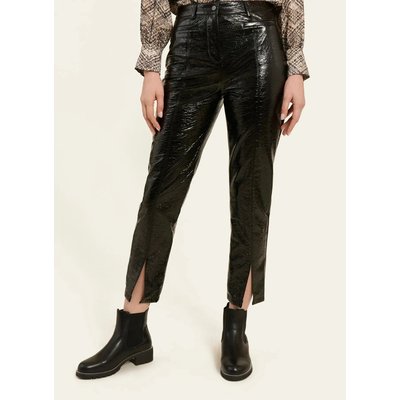 Pantalon ajusté en vinyle KITY NAF NAF