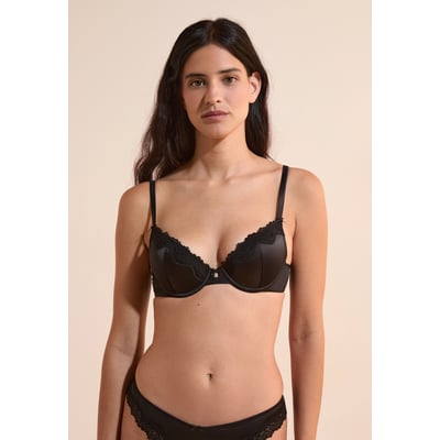 Soutien-gorge N.2 - Le push-up plongeant satiné CHUCHOTEE ETAM