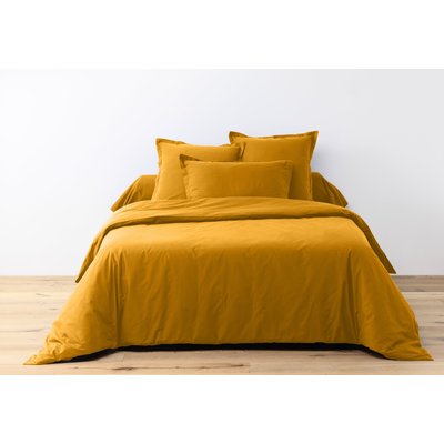 Parure housse de couette coton unie BATON ROUGE