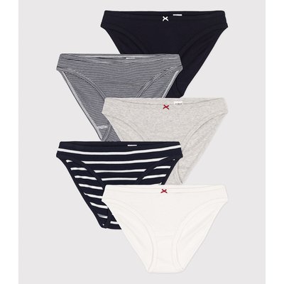 Lot de 5 culottes en coton PETIT BATEAU