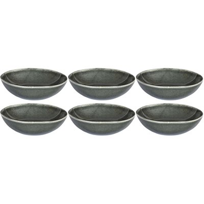 Assiette en grès vert Black Forest (Lot de 6) Assiette creuse - 19 cm CMP