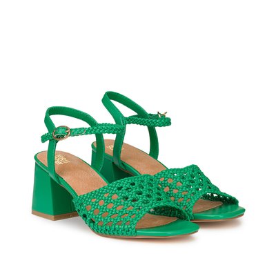 Green flat sandals uk top