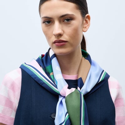 Foulard imprimé, matière recyclée MONOPRIX