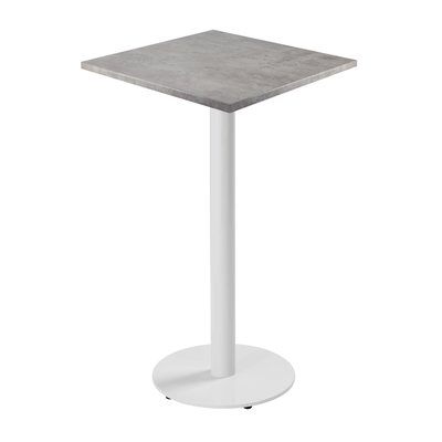 Table haute en aggloméré avec revêtement mélaminé RIVOLI OVIALA