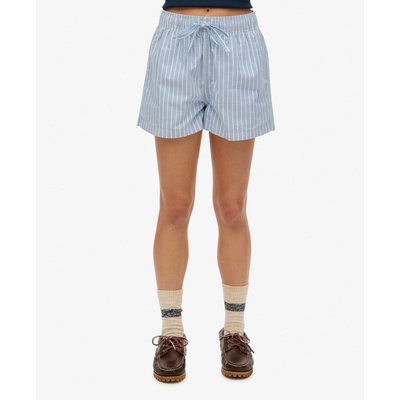 Short style boxer élastiqué en coton rayé SUPERDRY