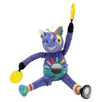 Peluche d'activités nomade Kiprokos le zèbre LES DEGLINGOS