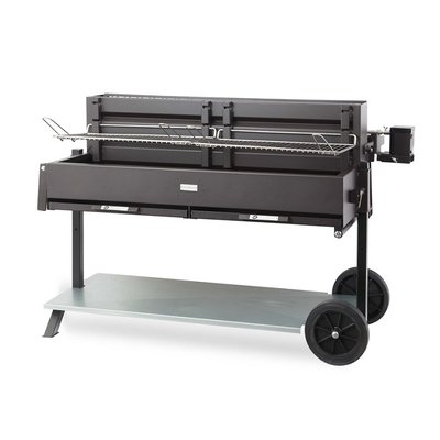 Barbecue à charbon + Chariot  Exception Mechoui 120 x 32 - Noir LE MARQUIER