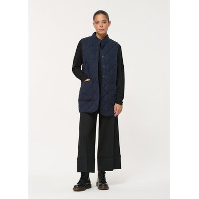 Blouson matelassé bleu marine sans manches et col montant HUMILITY
