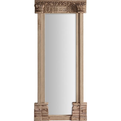 Miroir ethnique en teck sculpté RECOLLECTION