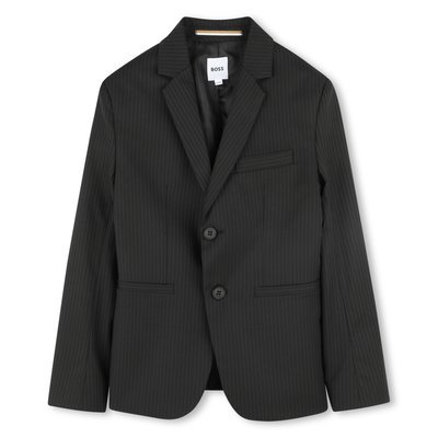 Veste boutonnée à rayures BOSS KIDSWEAR