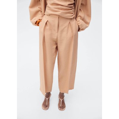 Pantalon Lyocell droit à pinces MANGO