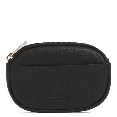 Porte monnaie zippée en cuir grainé CHARLES LE TANNEUR