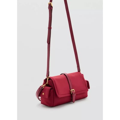 Sac bandoulière avec poches et boucle MANGO