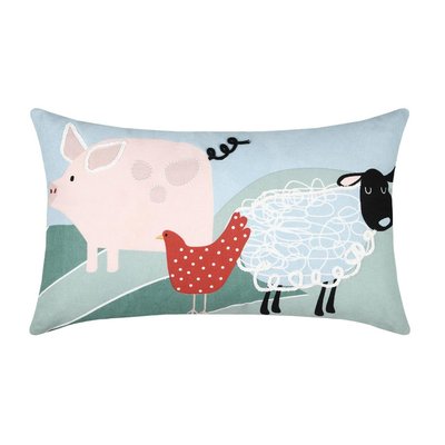 Coussin dehoussable Les animaux de Tom EDEN