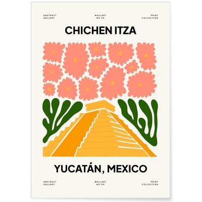 Affiche Mexique Yucatán L'AFFICHERIE