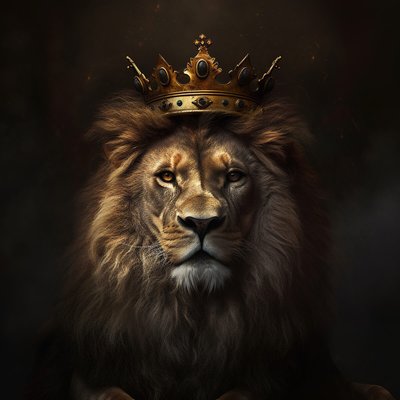 Tableau mural lion royal CEANOTHE