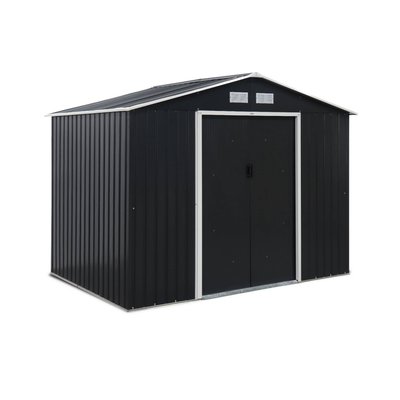 Abri de jardin métal 5,29m² avec kit d'ancrage FERRAIN SWEEEK