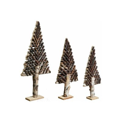 Sapin décoratif en bouleau motif chevron Grand modèle AUBRY GASPARD