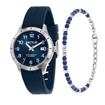 Montre analogique en acier, silicone 270 SECTOR NO LIMITS