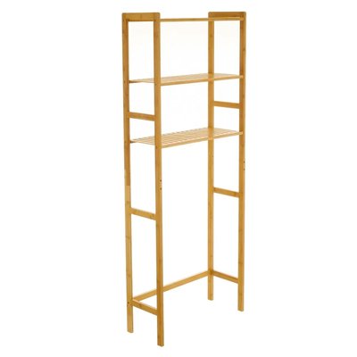Étagère contour WC en bambou 60x25x161cm WADIGA