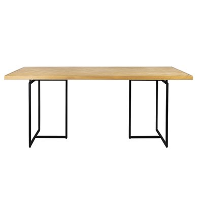 Table à manger en bois de chêne et acier - CLASS DUTCHBONE