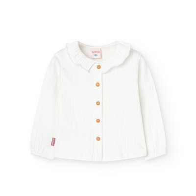 Chemise à col volanté et manches longues BOBOLI