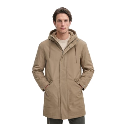 Veste à capuche en toile, coupe regular avec doublure en peluche et rembourrage en Unifi REPREVE® MARC O'POLO
