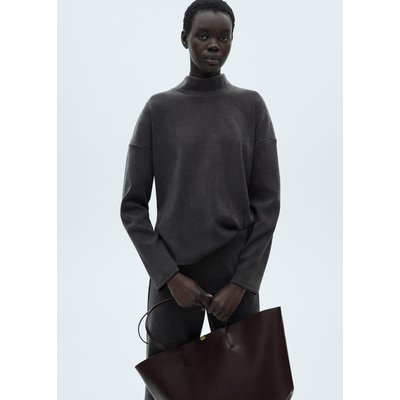 Sweat-shirt velours côtelé col montant MANGO
