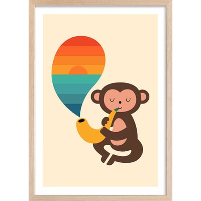 Affiche  monkey banana HEXOA