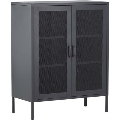 Buffet 2 portes grillagées en acier Misha Gris VENTURE HOME