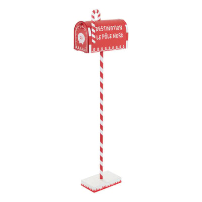 Boîte aux lettres de Noël en métal rouge à monter H. 100 cm FEERIC LIGHTS & CHRISTMAS